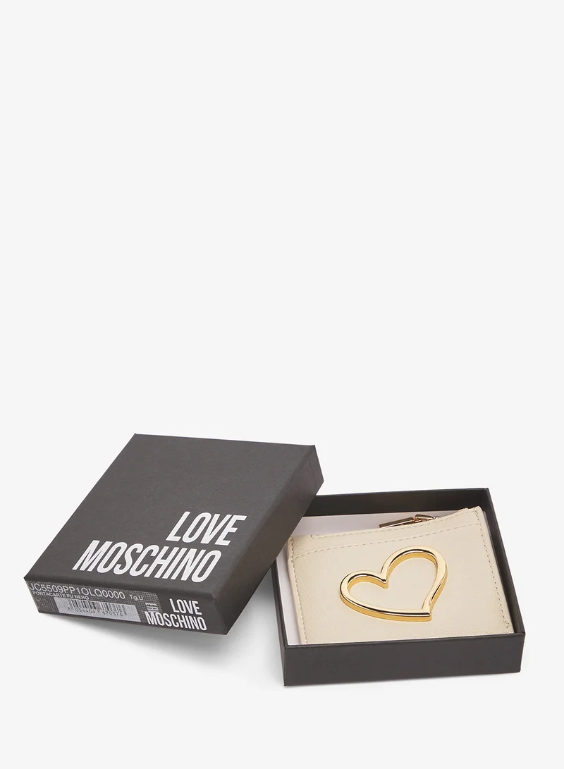 Love Moschino  Heart Turnlock PU Wallet for Women | Best Price UAE